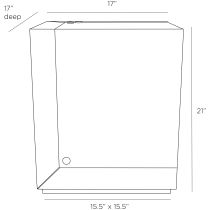 FAI06 Tatiana Accent Table Product Line Drawing