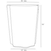 FAS02 Tuscon Accent Table Product Line Drawing