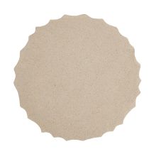 FAS18 Nereo Chiseled Concrete Outdoor Accent Table Back View 