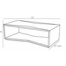 FCI12 Yuki Cocktail Table Product Line Drawing
