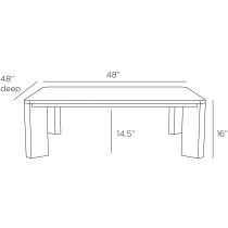 FCS02 Vancouver Cocktail Table Product Line Drawing
