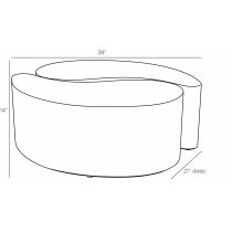 FCS08 Adeline Coffee Tables, Set of 2 Product Line Drawing