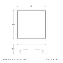 FCI28 Montreal Coffee Table Product Line Drawing