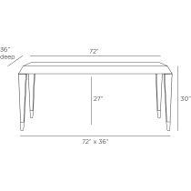 FDS05 Tristan Dining Table Product Line Drawing
