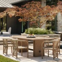 FDS13 Dominic Outdoor Dining Table Enviormental View 1