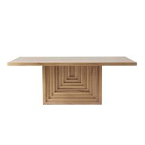 FDS10 Crockett Dining Table Angle 1 View