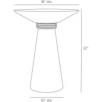 FEI01 Tutt End Table Product Line Drawing