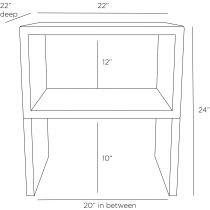 FEI07 Talcon End Table Product Line Drawing