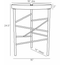 FEI16 Atlas End Table Product Line Drawing
