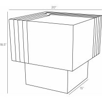 FEI19 Burton End Table Product Line Drawing