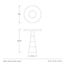 FEI31 Mathis Accent Table Product Line Drawing