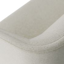 FFU04 Bishop Sofa Frost Linen White Oyster Back Angle View