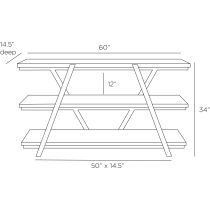 FGI01 Tupelo Etagere Product Line Drawing