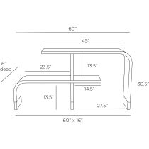 FGS01 Wyngate Etagere Product Line Drawing