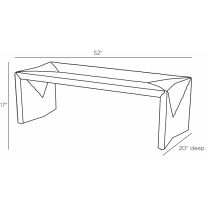 FHS01 Zuri Bench Product Line Drawing