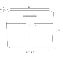 FIS01 Whalen Side Table Product Line Drawing