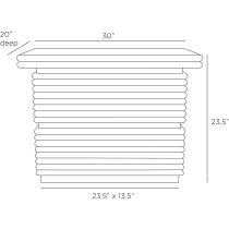 FII02 Tobar Side Table Product Line Drawing