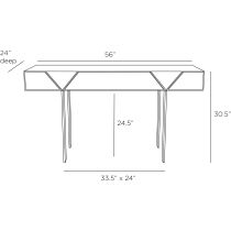 FKI02 Taro Desk Product Line Drawing