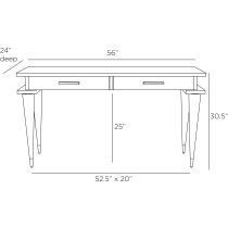 FKS02 Wrightman Desk Product Line Drawing