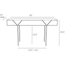 FKI02 Taro Desk Product Line Drawing