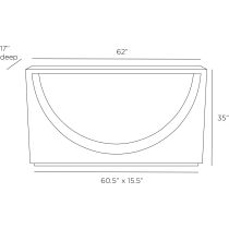 FLS01 Tatton Console Product Line Drawing