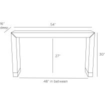 FLS02 Toulouse Console Product Line Drawing