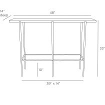 FLI02 Barbana Console Product Line Drawing