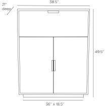 FNS05 Upton Cocktail Cabinet Product Line Drawing