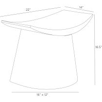 FOS03 Enya Outdoor Stool Product Line Drawing