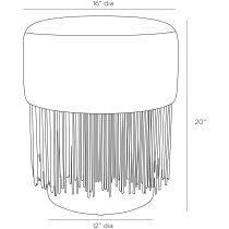 FOI03 Twyla Ottoman Product Line Drawing