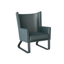 FRI09 Bleu Wingback Chair 