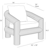 FRS10 Easley Outdoor Chair Product Line Drawing