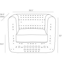 FRS01 Templar Chair Product Line Drawing
