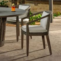 FRS31 Sobek Textured Back Outdoor Dining Chair Enviormental View 1