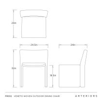 FRS32 Veneto Woven Outdoor Dining Chair 