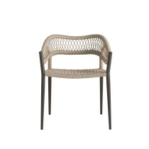 FRS33 Aurelie Woven Outdoor Dining Chair Angle 1 View
