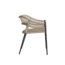 FRS33 Aurelie Woven Outdoor Dining Chair Angle 2 View