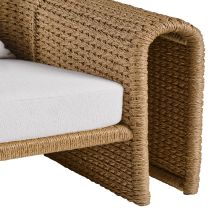 FRS34 Julien Open Arm Outdoor Lounge Chair Back View 