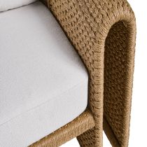 FRS34 Julien Open Arm Outdoor Lounge Chair Back Angle View