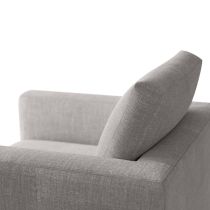 FRU02 Lovell Chair Oyster Linen Dark Walnut Back View 