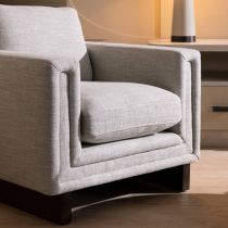 FRU02 Lovell Chair Oyster Linen Dark Walnut 