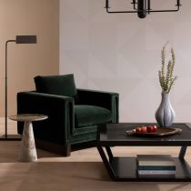 FRU03 Lovell Chair Forest Velvet Dark Walnut Enviormental View 1