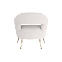 FRU04 Weddington Chair Polar Bouclé Side View