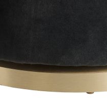 FRU08 Poppy Chair Midnight Grey Performance Velvet 