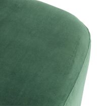 FRU11 Poppy Chair Forest Velvet Champagne Swivel Detail View