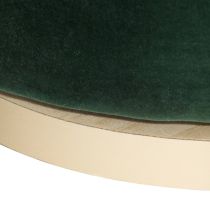 FRU11 Poppy Chair Forest Velvet Champagne Swivel 