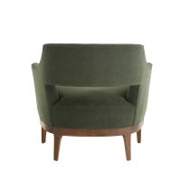FRU12 Laurette Chair Pine Performance Chenille Back View 