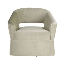 FRU13 Lana Lounge Chair Sage Performance Velvet Angle 1 View