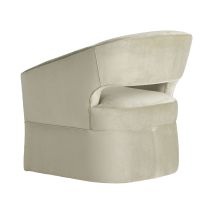 FRU13 Lana Lounge Chair Sage Performance Velvet Side View