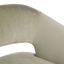 FRU13 Lana Lounge Chair Sage Performance Velvet Detail View